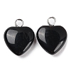 Natural Obsidian Pendants G-E603-01P-04-2