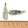 Natural Prehnite Pendants G-Q192-07G-01-3