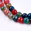 Natural Agate Round Beads Strand G-L084-6mm-16-3