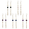 Natural Gemstone Dangle Earrings EJEW-JE06813-3