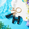 1Pc Resin Letter Keychains KEYC-TADJ0001-09H-4