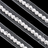 2Yards Netting Fabric Beaded Trim Ribbon OCOR-ME0001-64A-01-1