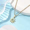 201 Stainless Steel Pendnat Necklaces NJEW-JN04764-03-6