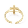 Brass Micro Pave Cubic Zirconia Rings RJEW-E072-01G-3