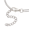 2Pcs 304 Stainless Steel Resin Cabochon Link Bracelets BJEW-JB13407-5