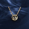 Brass Pave Cubic Zirconia Birth Stone Constellation Pendant Cable Chain Necklaces LS-NJEW-D334-01G-10-2