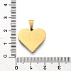 201 Stainless Steel Clay Pendants STAS-R166-02C-G-3