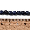 Natural Dyed Lapis Lazuli Beads Strands G-G059-6mm-7