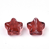 Transparent Spray Painted Glass Beads X1-GLAA-N035-01-E01-2