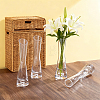 6Pcs 2 Styles Transparent Glass Vase AJEW-GA0010-49-4