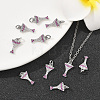 SHEGRACE Brass Micro Pave Cubic Zirconia Pendants XGRQ1U118-381P-5