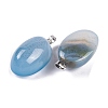 Natural Agate Dyed Pendants G-Q172-07P-02-2