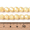 Anti-Tarnish Electroplate Glass Beads Strands EGLA-T021-8mm-15-13-4