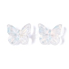 Electroplate Transparent Glass Beads EGLA-N057-03-5