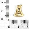 Brass Micro Pave Cubic Zirconia Charms KK-I383-05G-01-3