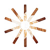 Resin & Walnut Wood Big Pendants RESI-TAG0001-02-2