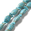 Synthetic Turquoise Dyed Beads Strands X-G-E594-18-1