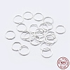925 Sterling Silver Soldered Closed Jump Rings STER-F036-03S-0.7x3-3