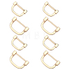 WADORN 8Pcs 2 Style Alloy D Rings FIND-WR0003-22LG-1