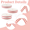 3Rolls 3 Styles Polyester Stripe Ribbon OCOR-ME0001-94-3