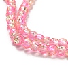 Spray Painted Crackle Glass Beads Strands CCG-Q002-4mm-03-3