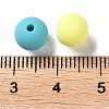 Rubberized Style Imitated Silicone Acrylic Beads MACR-D029-01J-3