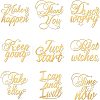 Olycraft 9Pcs 9 Styles Nickel Self-adhesive Picture Stickers DIY-OC0004-28-1