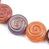 Baking Paint Glass Beads Strands GLAA-F133-04-3