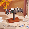 T-Shaped Bar Wood Covered with Microfiber Bracelet Display Stands BDIS-WH0014-01-5