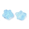 Transparent Spray Paint Glass Beads LS-GLAA-H035-02G-2