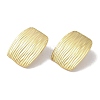 Stripe Rectangle 304 Stainless Steel Stud Earrings for Women EJEW-I303-05G-2