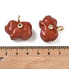 Natural Red Jasper Carved Pendants GG-CBA105B-03F-G-3