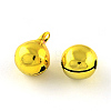 PVD Vacuum Plating Brass Bell Charms Pendants KKB-R002-8mm-M-2