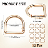 12Pcs Alloy Spring Gate Rings FIND-GF0007-10B-2