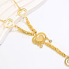 Vintage Heart Brass Finger Ring Bracelets XK2544-1-3