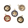 304 Stainless Steel Micro Pave Rhinestone Pendants STAS-G369-11G-1
