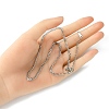 304 Stainless Steel Curb Chain Necklace for Men Women NJEW-YW0001-14-4