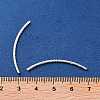 925 Sterling Silver Curved Tube Beads STER-H112-07B-3