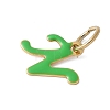 304 Stainless Steel Enamel Charms STAS-G353-01G-N-2