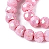 Anti-Tarnish Electroplate Glass Beads Strands LS-EGLA-ZX010-4mm-03-5