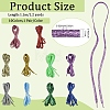10 Pairs 10 Colors Polyester Cord Shoelace AJEW-YW0002-11-2