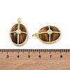 Natural Tiger Eye Pendants GG-CBAB1AA-01B-G03-3