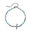 304 Stainless Steel Cross Link Bracelets BS5122-2-6