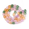 Baking Paint Crackle Glass Beads Strands DGLA-N019-01A-03-2
