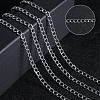 DIY Aluminium Curb Chains Bracelet Necklace Making Kit DIY-SP0001-13B-S-4