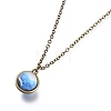 Glass Pendant Necklace NJEW-D281-A-05AB-1