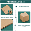 Square Kraft Paper Necklace Earring Storage Gift Boxes CON-WH0095-91-4