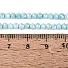 Anti-Tarnish Dyed Rondelle Glass Beads Strands LS-EGLA-T021-3mm-17-07-4