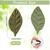 100Pcs Cloth Artificial Leaves AJEW-CY0002-81-2