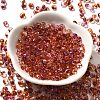 Transparent Baking Paint Glass Seed Beads SEED-P006-02B-08-2